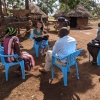 Stanford researcher Christine Pu interviews residents of rural Uganda to understand local perceptions and definitions of poverty.